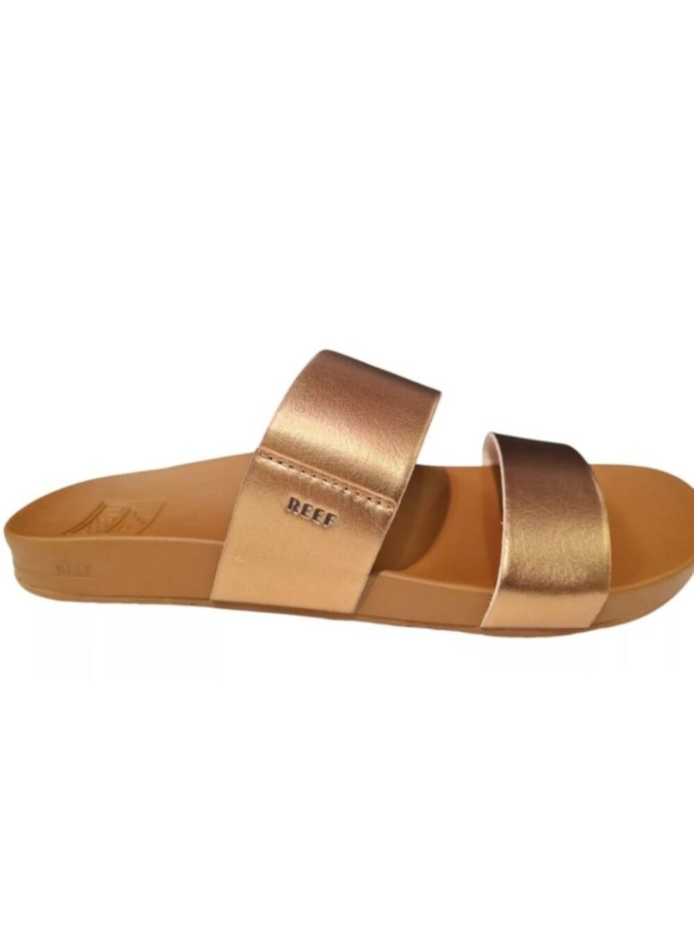 Reef Women's Rose Gold Double-Strap Slide Sandals - Picture 2 of 5